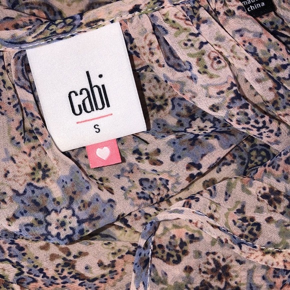 Cabi size small oversized floral peasant boho top - Picture 4 of 4